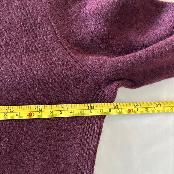 Halogen Purple/ Burgundy Cashmere Sweater Sz 1 - Picture 8 of 8